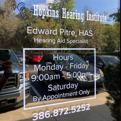 Hopkins Hearing Institute Granada Blvd, Ormond Beach, FL office door